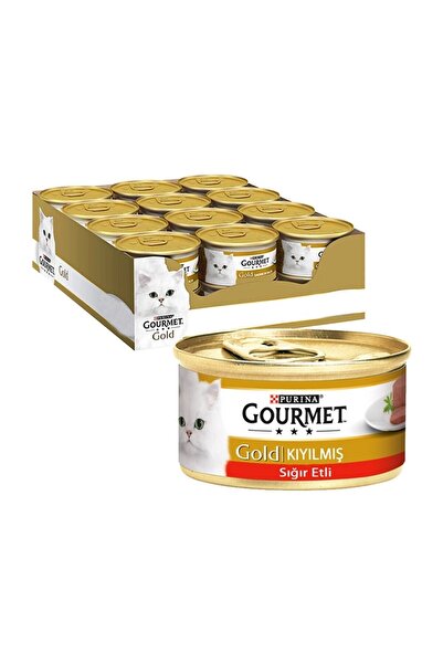 Purina Gourmet Gold Kıyılmış Sığır Etli Kedi Konservesi 85 gr 24'lü