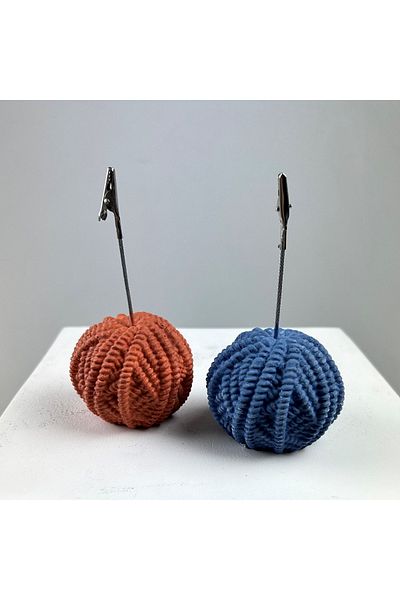 oasis decoration Yumak Note Holder Set of 2 ( Terracota - Gray Blue )