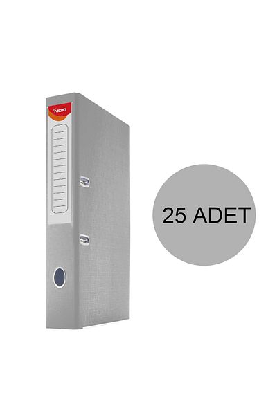Noki 25-Piece Narrow Gray Plastic Office Folder