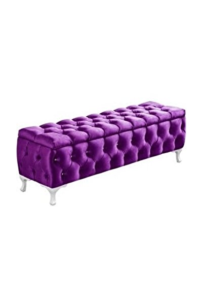aldagelsin Lüks Sandıklı Chester Puf Bench Ayakucu Koltuk 120 Cm