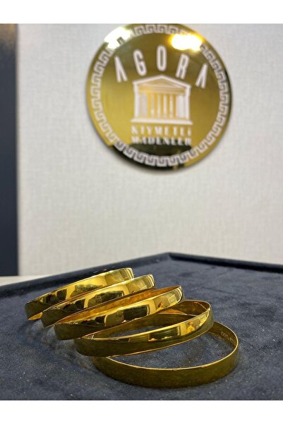 Agora Kıymetli Madenler 22 Ayar 10 gram Düz Bilezik Yatırımlık