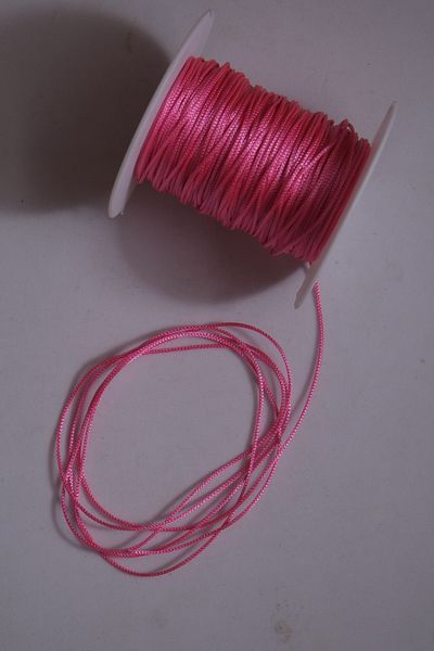 Eskişehir hobi sanat 0.8 mm 20 Meters Neon Pink Color Parachute Cord Macrame Bracelet Cord Necklace Jewelry Design Cord