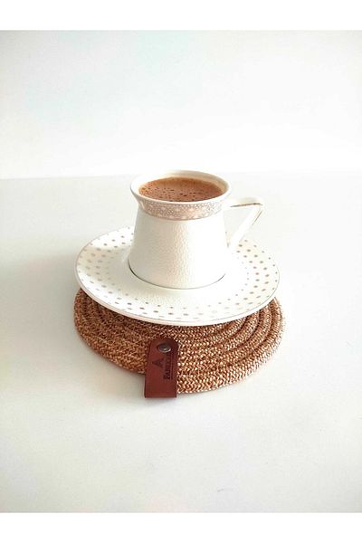 BEVEZ HOME Decorative Snail Jute Woven Coasters