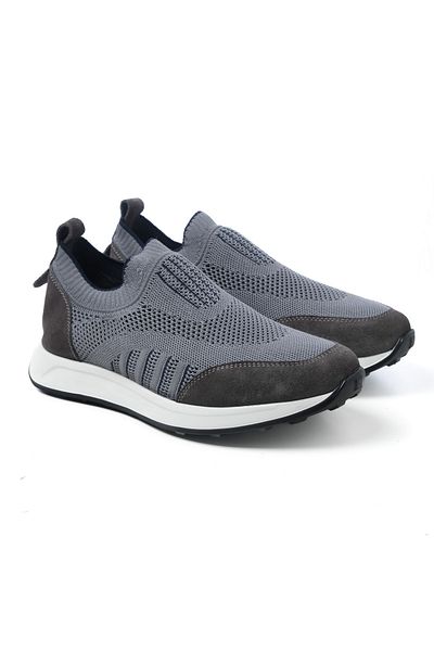Deriden Men's Sneakers Er-35001 Gray Navy Blue