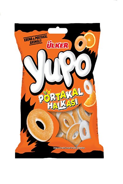 Ülker YUPO Jelly Portakal Halkası Jelibon - 70 gram - 24 Adet