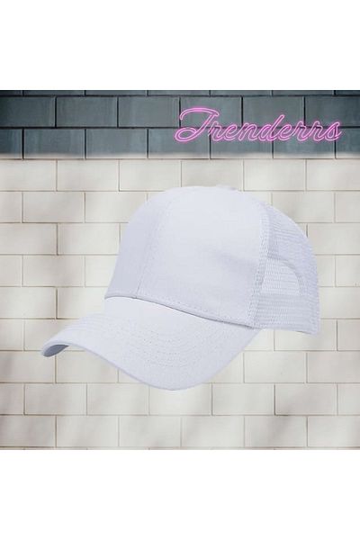 Trenderrs Unisex Basic Baseball Cap Hat with Mesh Adjustable Back