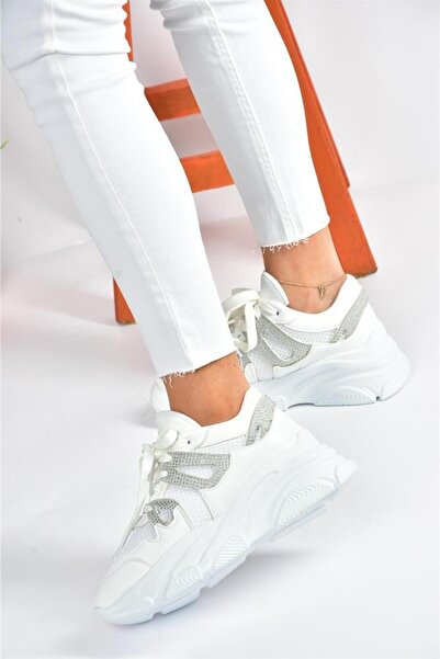 Fox Shoes P973016509 Fehér vastag talpú tornacipő sportcipő