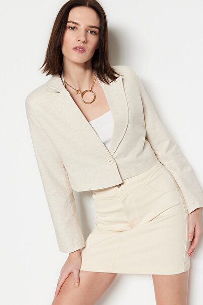 Trendyol Collection Bunda TWOSS23BC00147 s podšívkou z Stone Crop