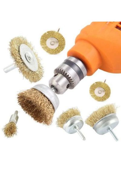 Marka 6-Piece Pin Wire Brush Set Drill Brush Set