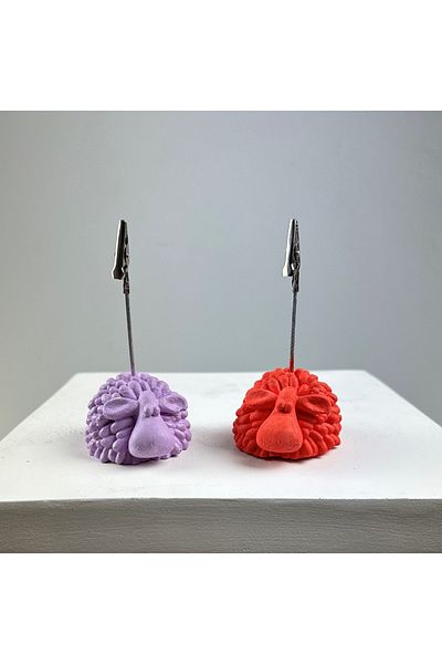 oasis decoration Lamb Note Holder Set of 2 (lilac - Coral)
