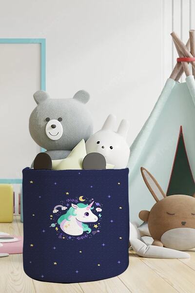 Talia Home Unicorn Παιδικό και Βρεφικό Δωμάτιο Organizer Καλάθι παιχνιδιών Tl...