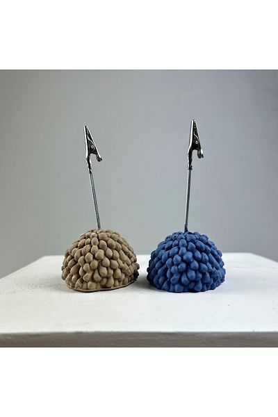 oasis decoration Lamb Note Holder Set of 2 (grey Blue-Paper Pouch)