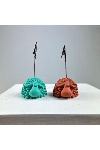 oasis decoration Lamb Note Holder Set of 2 (ice Green-terracota)