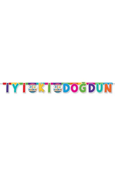kidspartim 2 metra srećan rođendan šareni banner