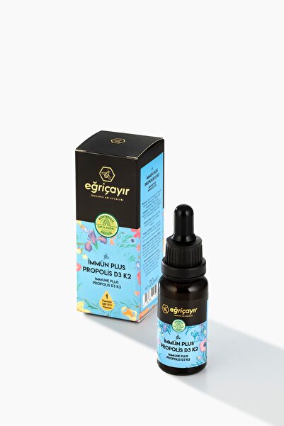 Eğriçayır Immünplus Propolis K2 and D3 Vitamin Supplementing Food 20 ml