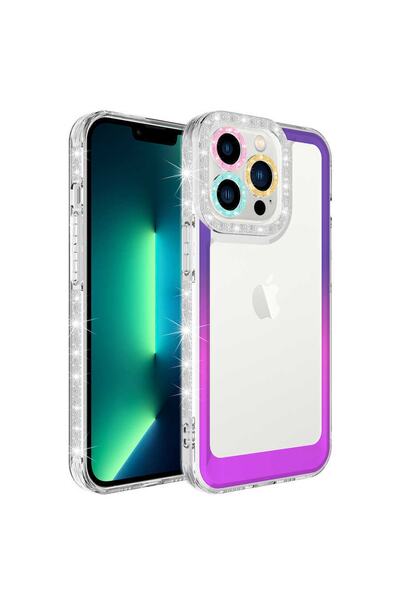 ZM STORE حافظة هاتف Apple Iphone 13 Pro بتصميم فضي وغطاء حماية للعدسة
