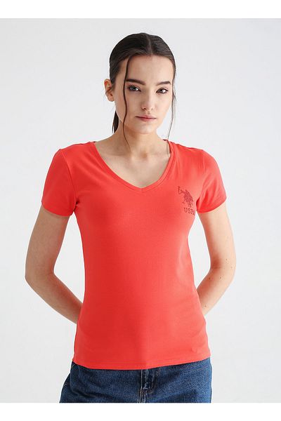 U.S. Polo Assn. Tricou roșu Xs