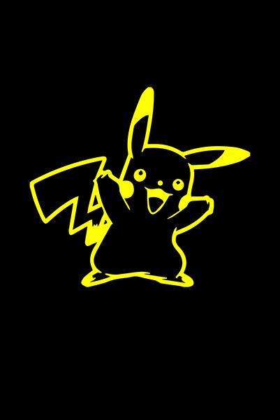 MegaSticker بيكاتشو سيارة، دراجة نارية، خوذة، كمبيوتر محمول، ملصق زجاجي 14x13 سم