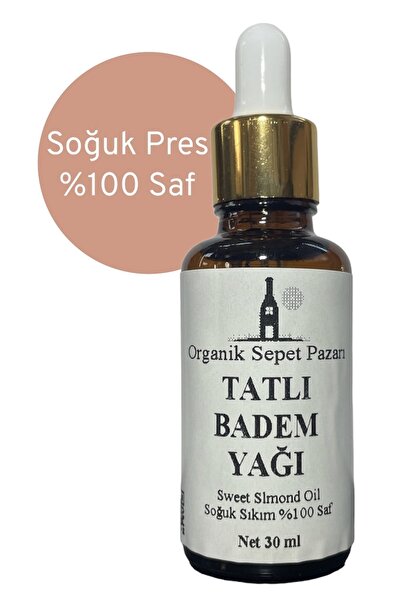 Organik Sepet Pazarı Tatlı Badem Yağı (soğuk Pres) 30 Ml