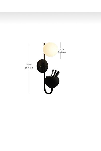 luxury modern aydınlatma Siyah Saksılıklı Aplik Duvar Lambası Çiçeklikli Aplik Camlı Aplik Süs Aplik Salon Aplik Banyo Aplik