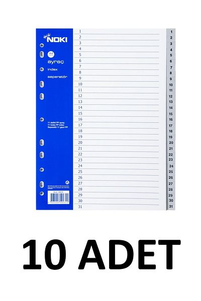 Noki 10 Pieces 1-31 Numbers Brace Seperator
