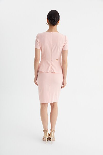 Balizza Blz- Beli Dantel Güpür Işlemeli Elbise