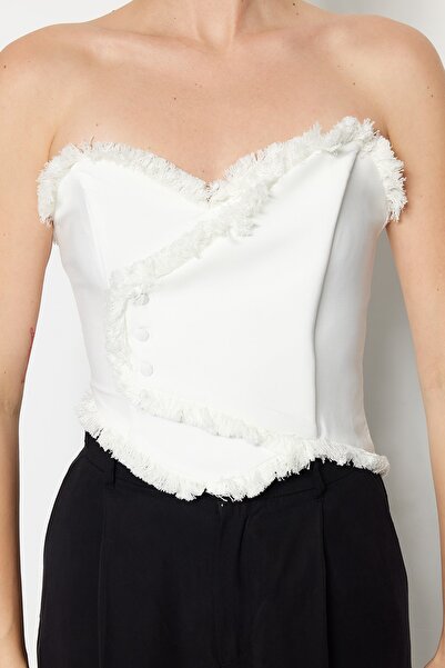 Trendyol Collection Тканий підклад для бюст'є Puskullu Ecru і коректор фігури TPRSS22BS0070