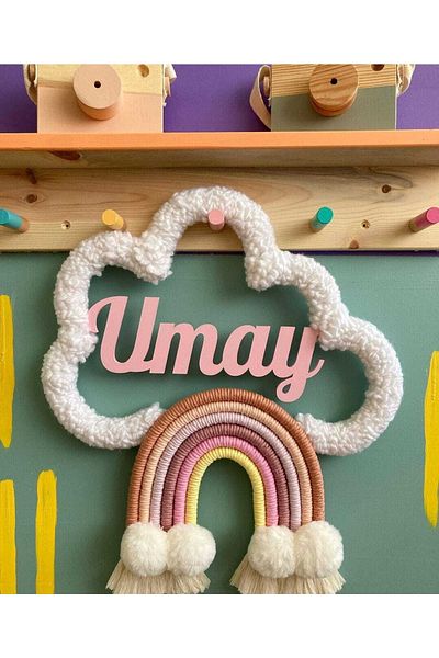 FN Macrame Cloud Baby Door Ornament