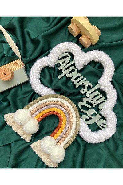 FN Macrame Cloud Baby Door Ornament