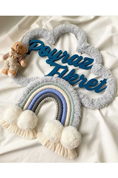 FN Makrome Bulut Bebek Kapı Süsü