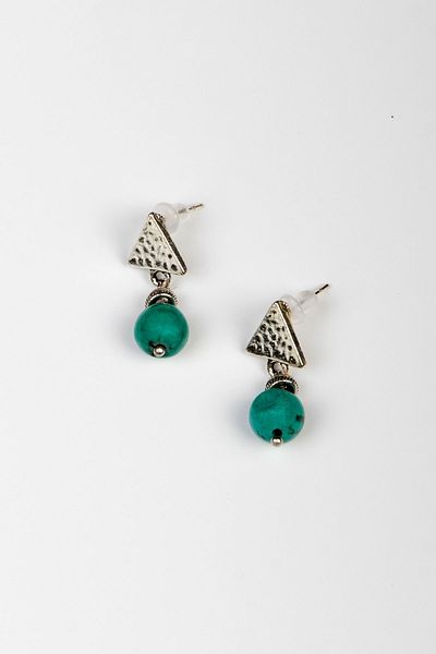 Lila Rosa Ethnic Authentic Turquoise Earrings
