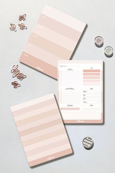 Le Color 3-Piece Desktop Planner Set Natural