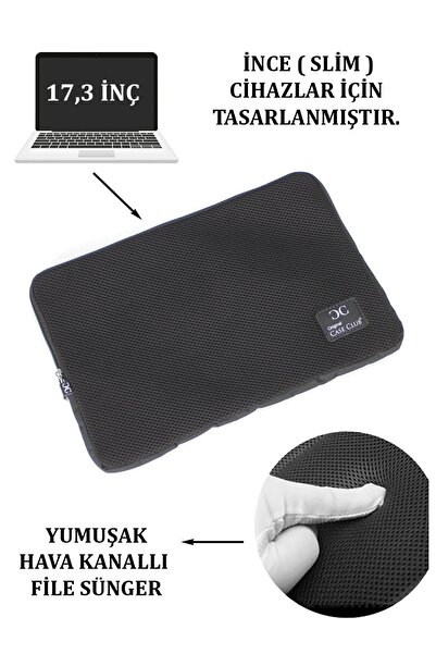 Case Club 17,3'' Inç File Slim Macbook Ve Laptop Süngerkılıf