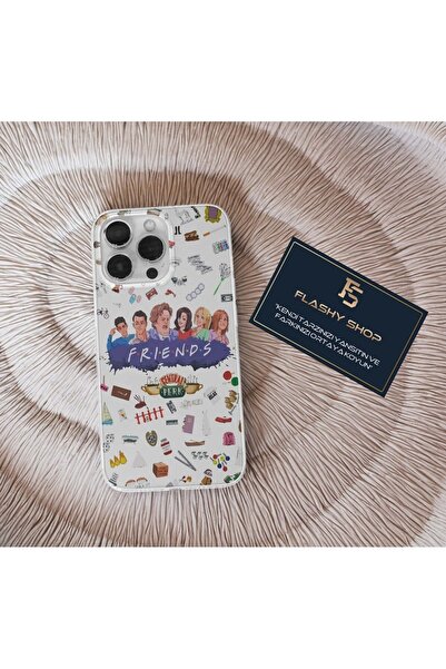 Flashy Shop حافظة شفافة بتصميم مسلسل الأصدقاء المتوافقة مع هاتف آيفون 11