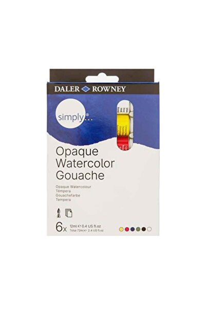 Daler Rowney Simply Gouache Guaj Boya Seti 12ml X 6 Renk