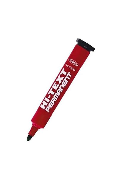 Hi-Text 36Pcs 830pb Round Nib Permanent Pen Case Pen Red