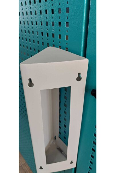 Acil Pano Üçgen Açılı Diafon 12x35x12 Zil Paneli, Metal Yön Çevirme Ve Koruma Kutusu Bej