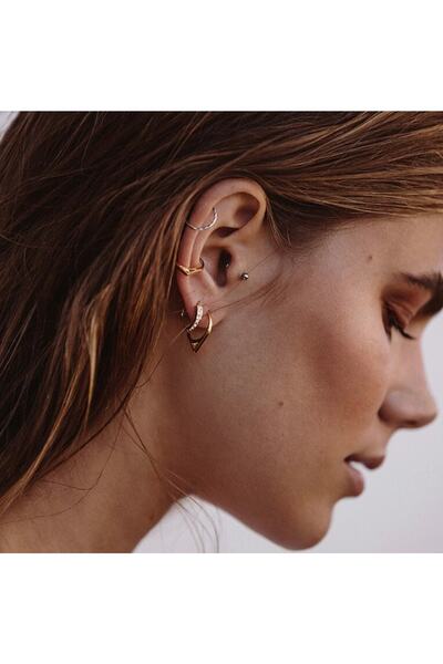 Heppii Cerrahi Çelik Top Piercing Tragus Helix Lob Conch Kııkırdak 6 Mm Silve...