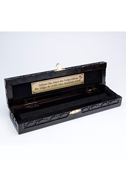 OTTOTESBİH Siyah Ahşap Hediye Kutusu Bileklik Kutusu Tespih Kutusu