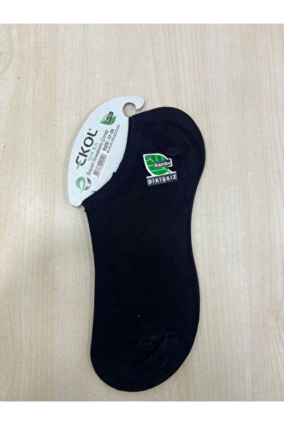 EKOL SOCK'S Γυναικείες κάλτσες sneaker μαύρες από μπαμπού 6 τεμαχίων 37/39