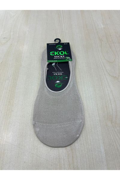 EKOL SOCK'S Мъжки кремави бамбукови чорапи с 6 силиконови балерини