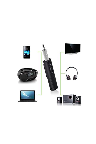 gaman Bluetooth 3.5mm Aux Kablosuz Araç Kiti Dahili Mikrofonlu Müzik Alıcısı ...
