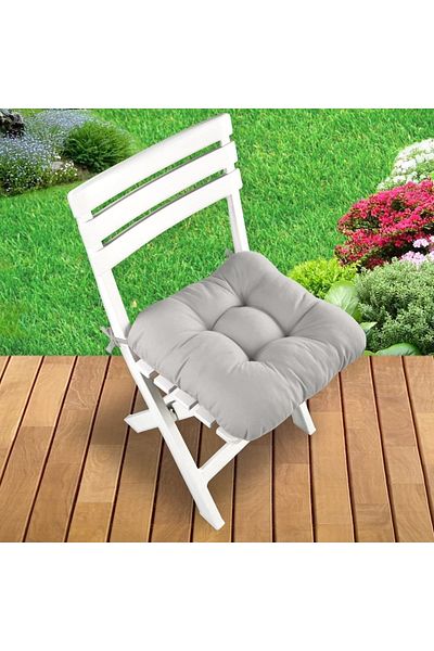 puffiber Button Patterned Pofidic Square Chair Cushion Single