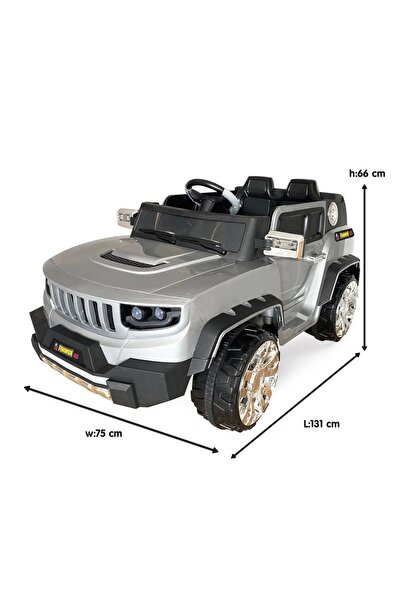 Genel Markalar Fenomen Kumandalı Akülü Araba Akülü Jeep 4x4 12 Volt / Gri