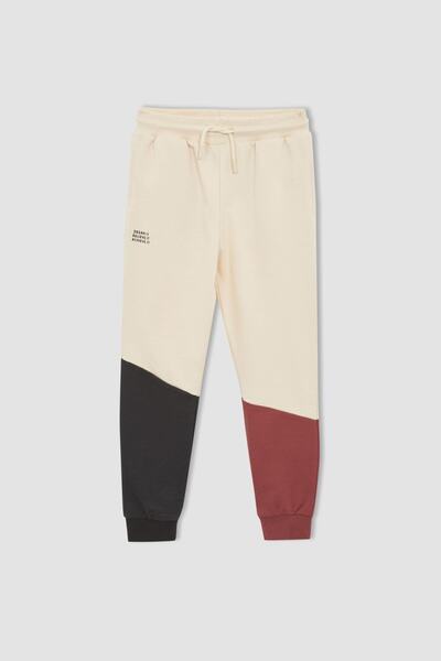 DeFacto Boys' Color Block Jogger Sweatpants