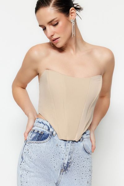 FREE PEOPLE: SEAMLESS CORSET CROP TOP