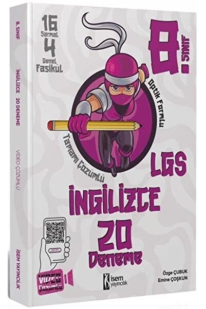 İsem Yayıncılık 8.sınıf Ingilizce Deneme 20li