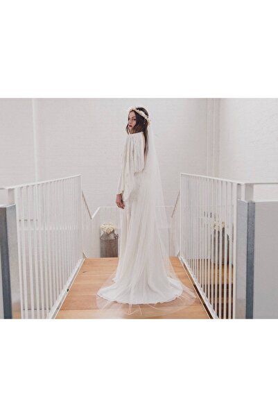 JetDukkan Voal pentru rochie de mireasă moale, voal de mireasă cu un singur s...