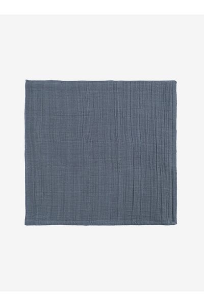 Barine Muslin Cotton Baby Swaddle / Blanket Dark Blue 110X110