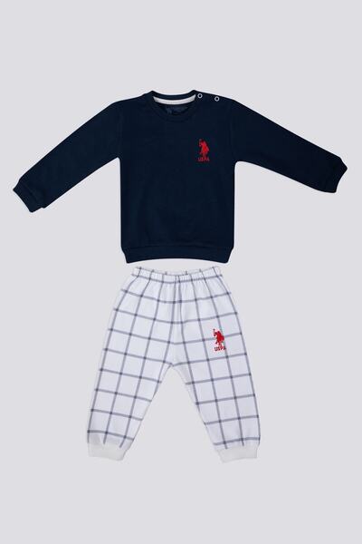 U.S. Polo Assn. Baby Navy Blue Baby Sweatshirt Set
